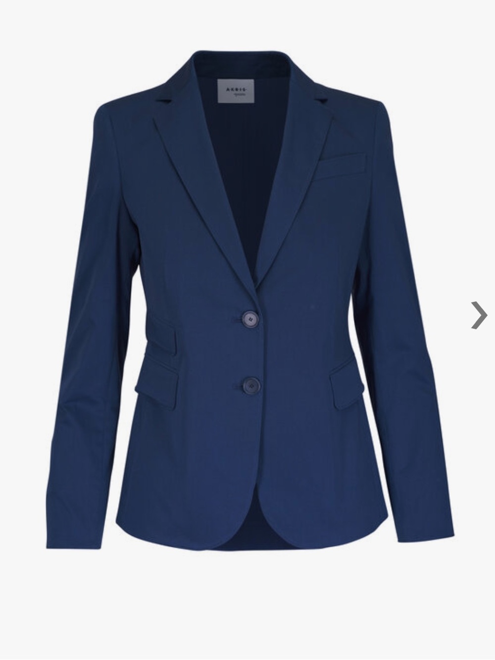 Akris Punto Blue Single-Button Tailored Blazer